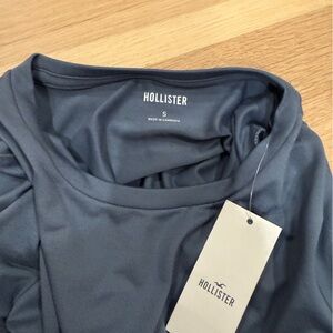 Hollister Grayish Blue Long Sleeve Tee